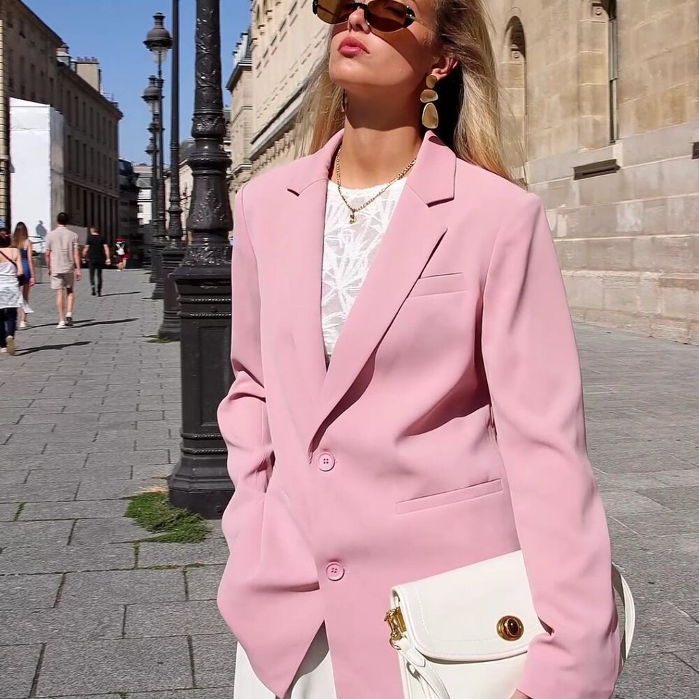 Leopard Print Lined Blazer Elegant Work Office Bu… - image 7